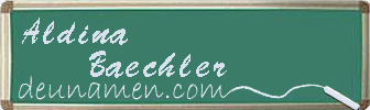 Aldina Baechler Visitenkarte